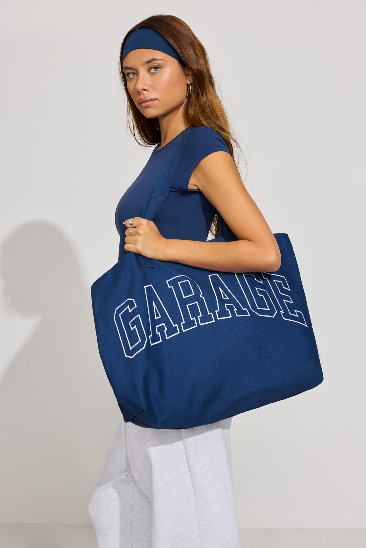 Garage Branded Solid Base Tote Bag by Garage