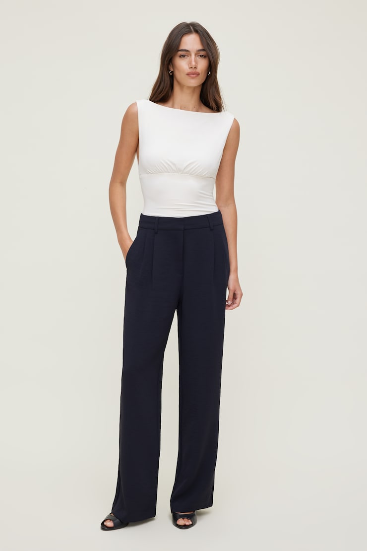 Alex Airflow Wide Leg Pants Deep Well Navy large