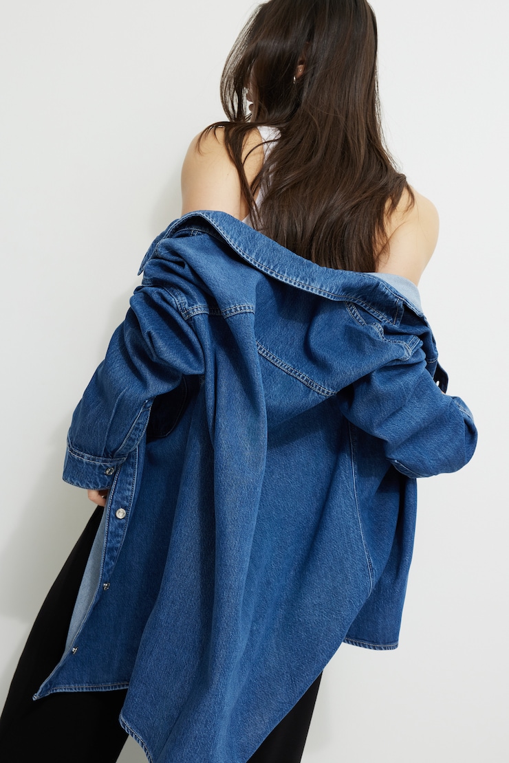 Chemise ample en denim et Tencelᵐᶜ