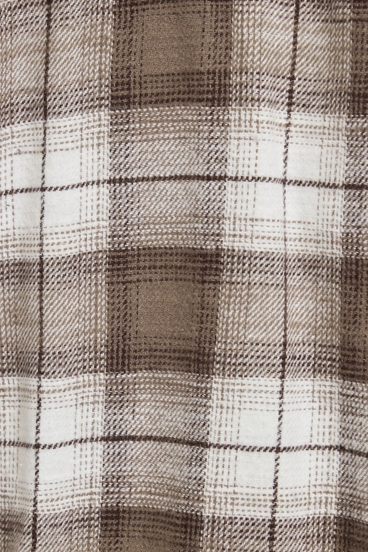 Noah Plaid Button-Up Shirt, Totally Taupe Plaid, large