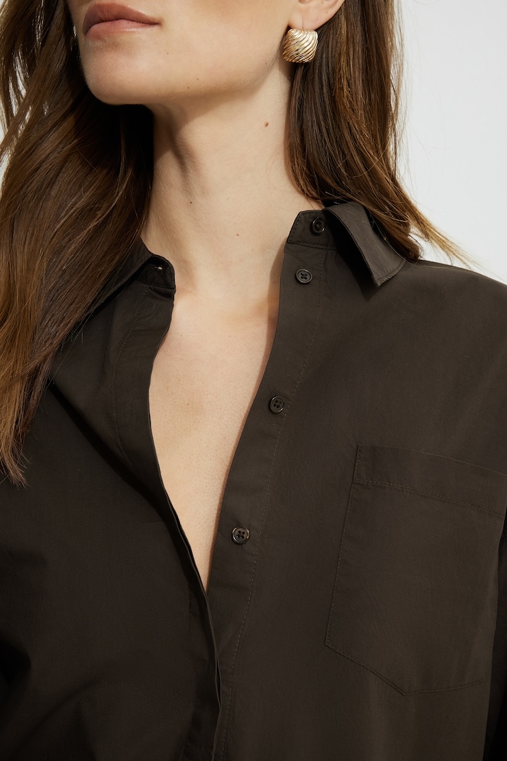 Chemise ample en popeline Monroe