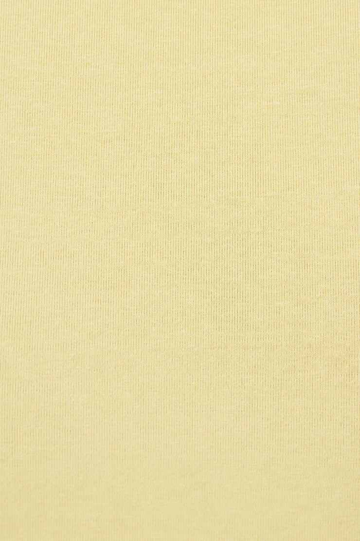 Portia Square Neckline Tee, Butter Yellow, large