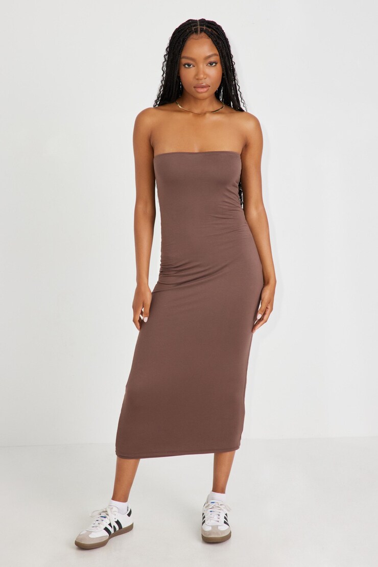 Convertible Maxi Skirt, Shopping Bag Brown, large