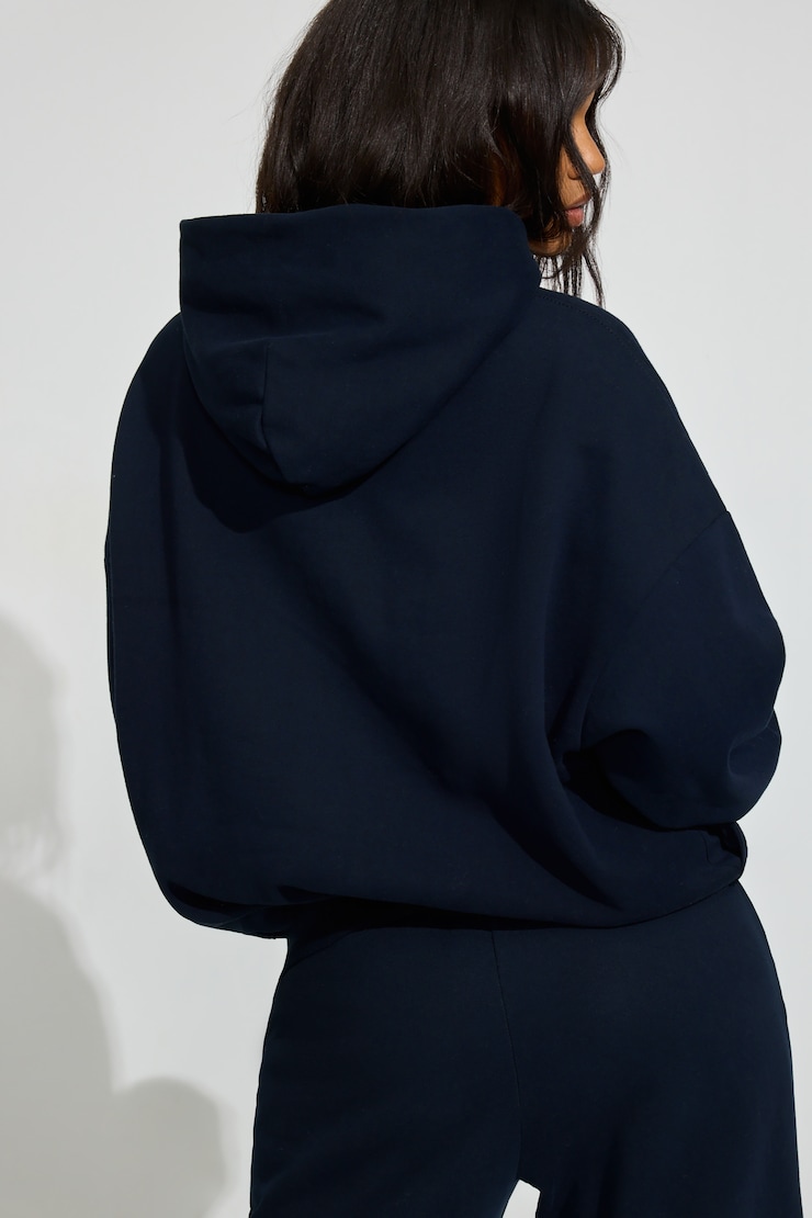 UltraFleece Hoodie, Mariana Blue with Chenille "Garage" Logo, large