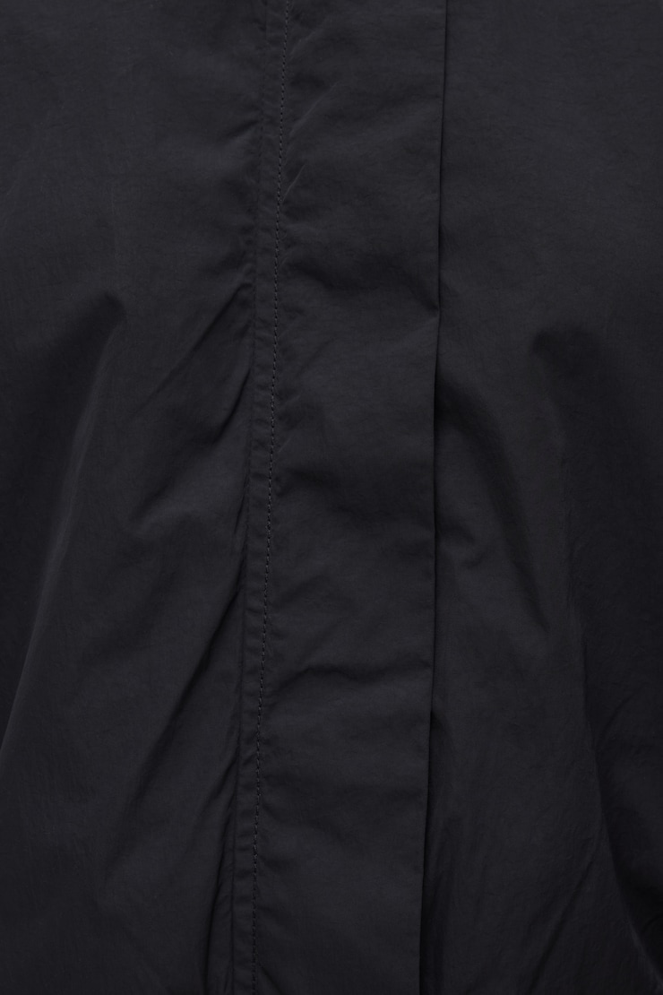 High Neck Wind Anorak Jet Black large