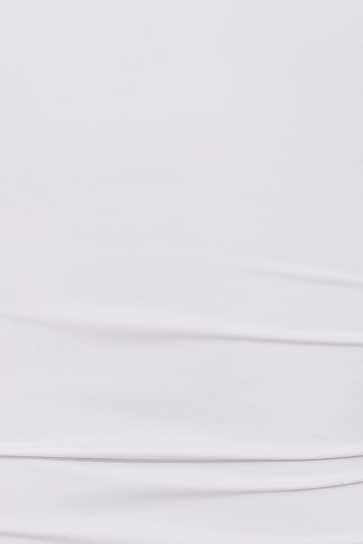 Sleek Crewneck Long Sleeve Top, Bright White, large