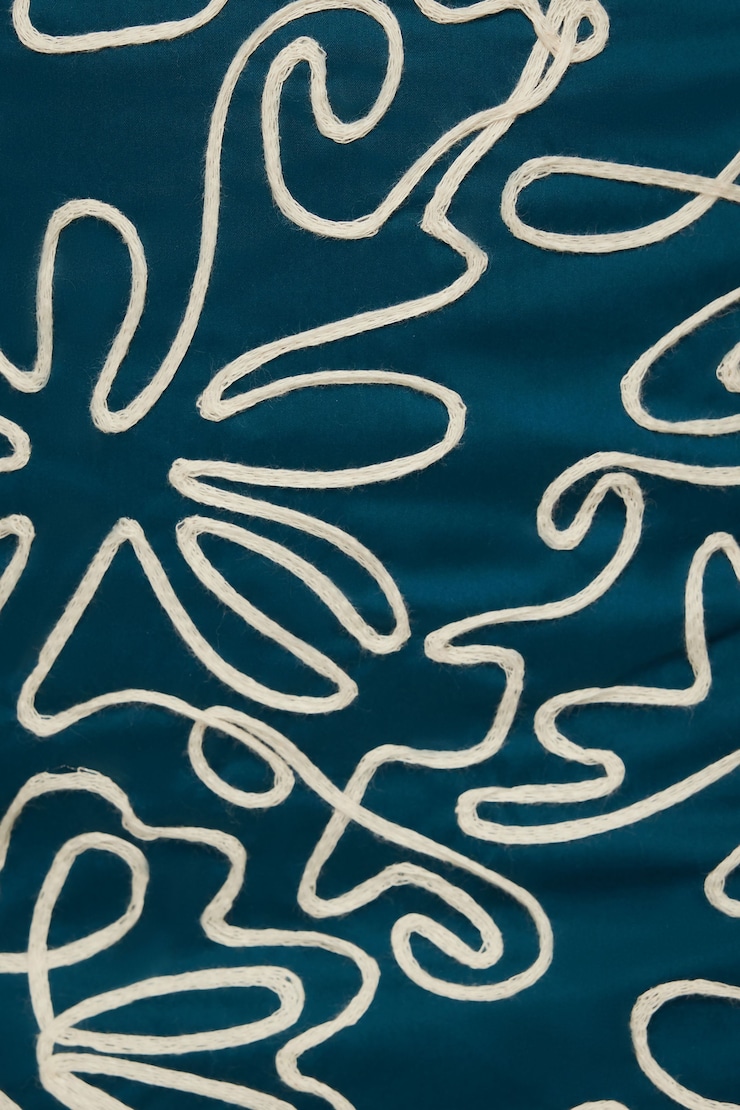 Soutache Trim Mini Skirt Gibraltar Sea Blue large