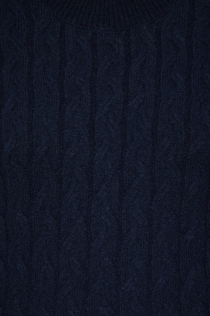 Heavenlyarn™ Cable Knit Sweater Navy Blazer large