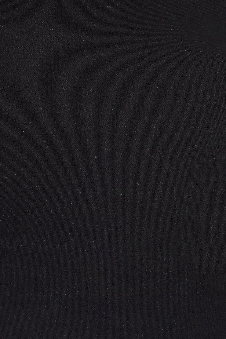 Sleek V-Neck Short Sleeve Top, Jet Black, large