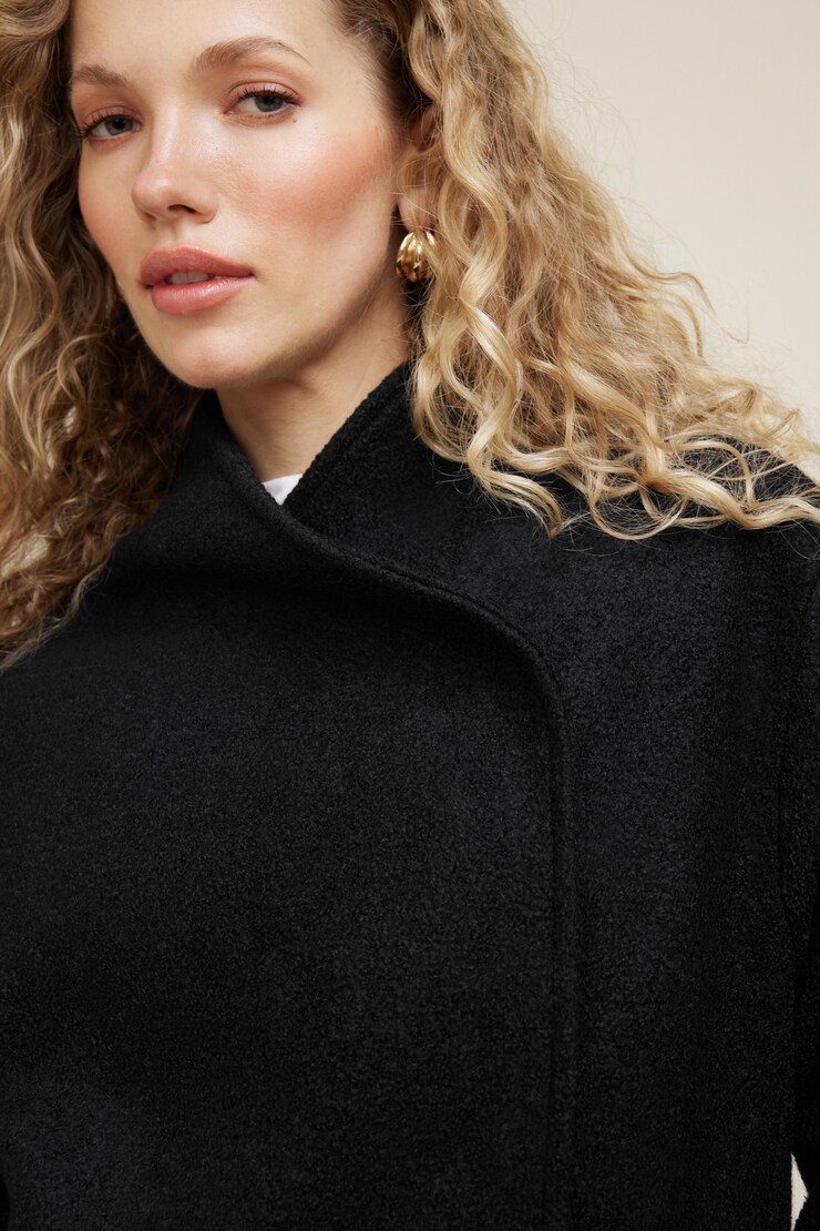Cocoon Wool Jacket Jet Black large