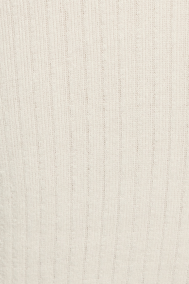 Scoop Neck Knit Top, Sea Salt Off-White, large