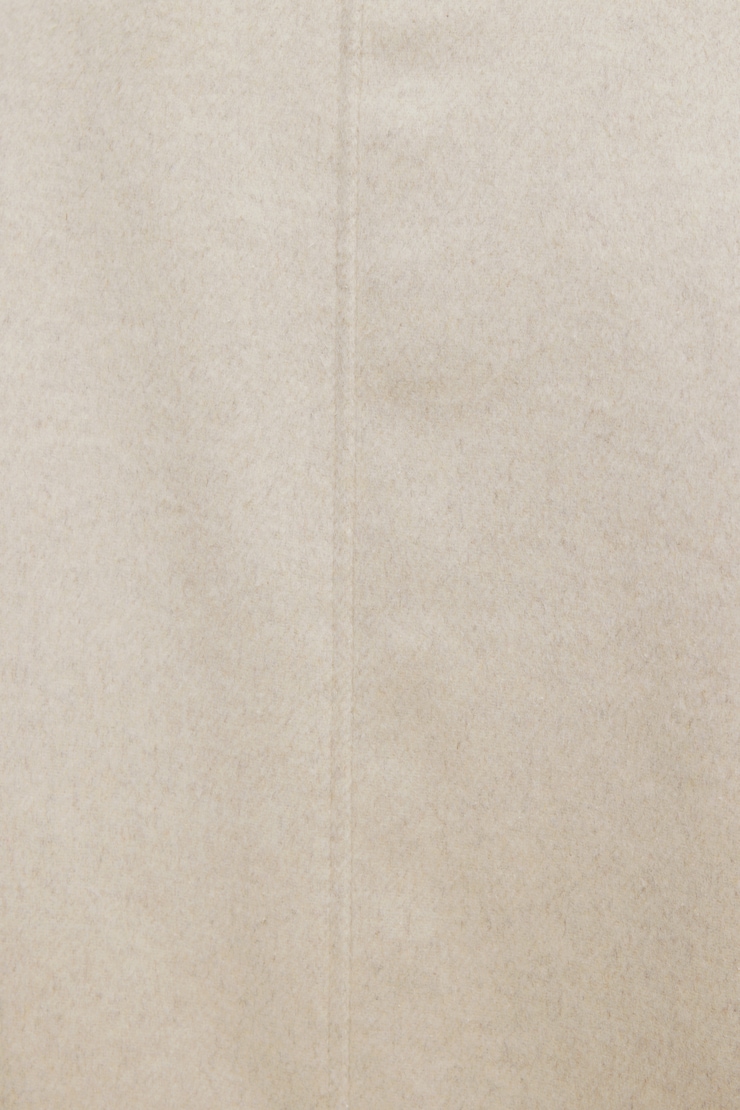 Manteau en laine surdimensionné Beige avoine pâle large