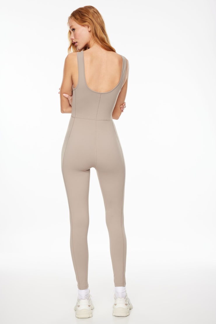 Cami Active Jumpsuit Cinder Beige large