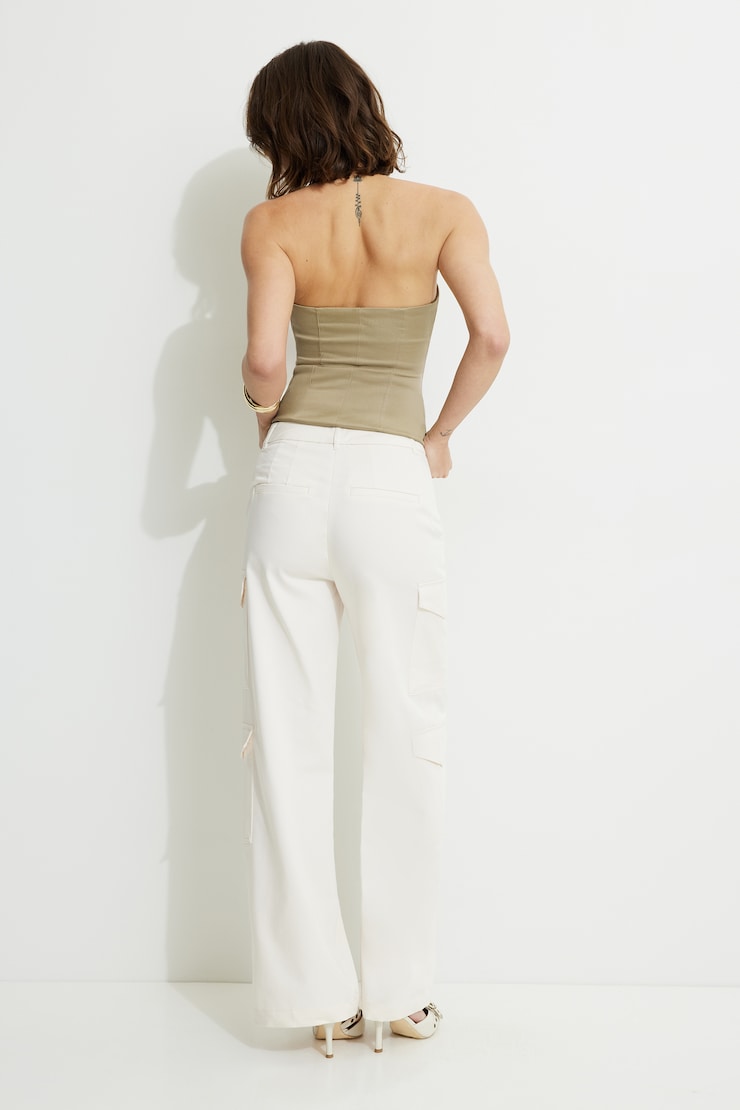 Straight Leg Cargo Pants Sea Salt large