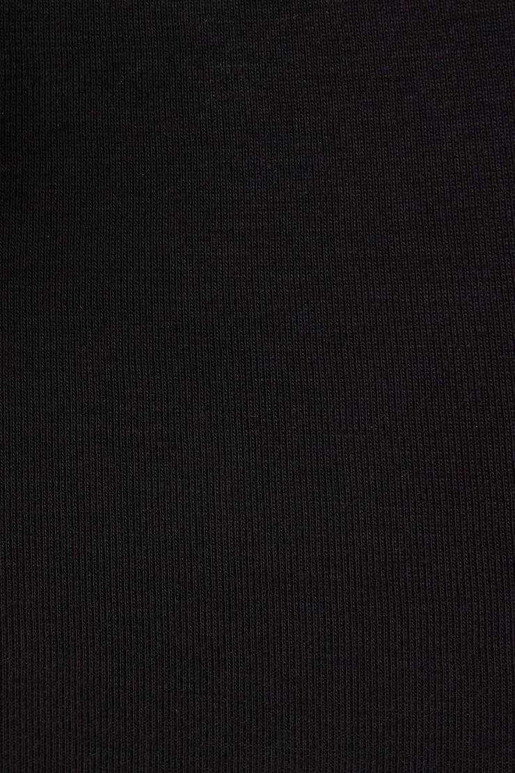 Cropped Crewneck Tee, Jet Black, large