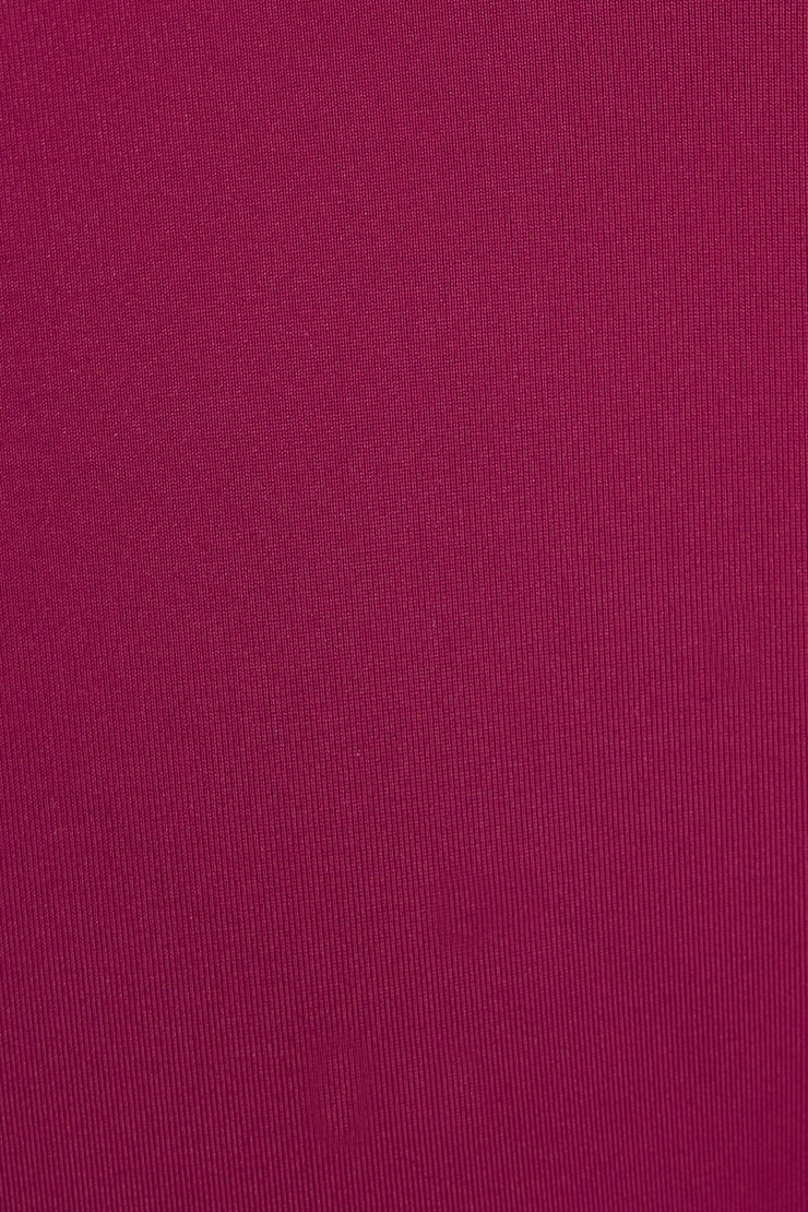 Fixed Triangle Bikini Top, Plum Red, large