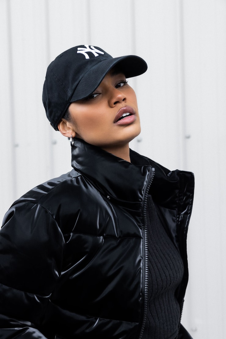47 BRAND Clean Up Cap  - NY, Black/White, large