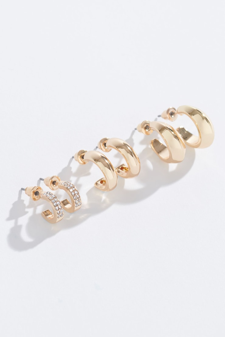 Ensembles de 3 paires d'anneaux