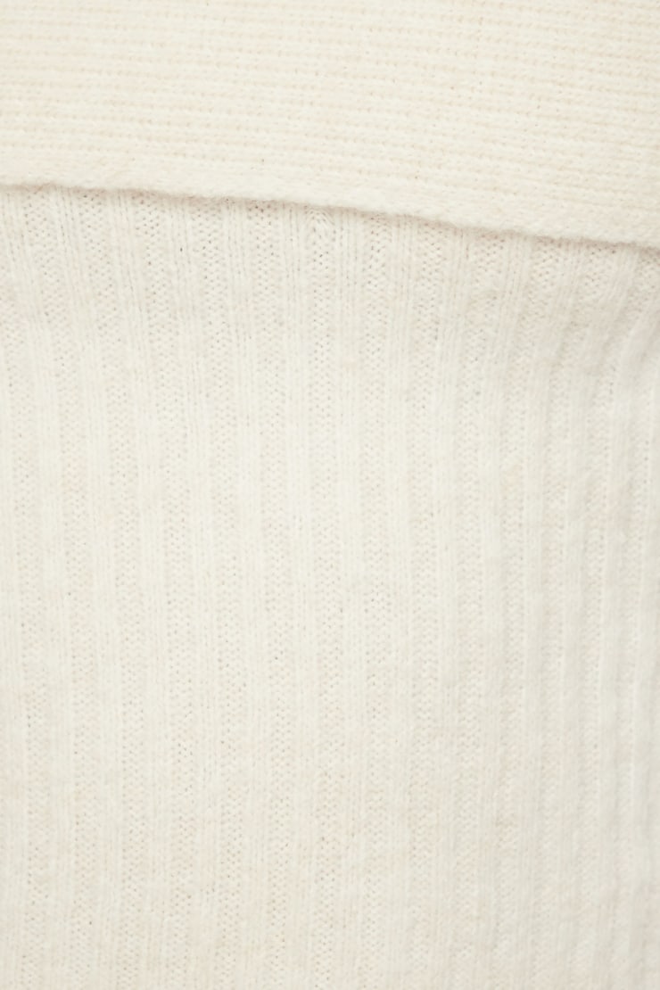 Heavenlyarn™ Laura Off Shoulder Sweater Sea Salt Off-White large
