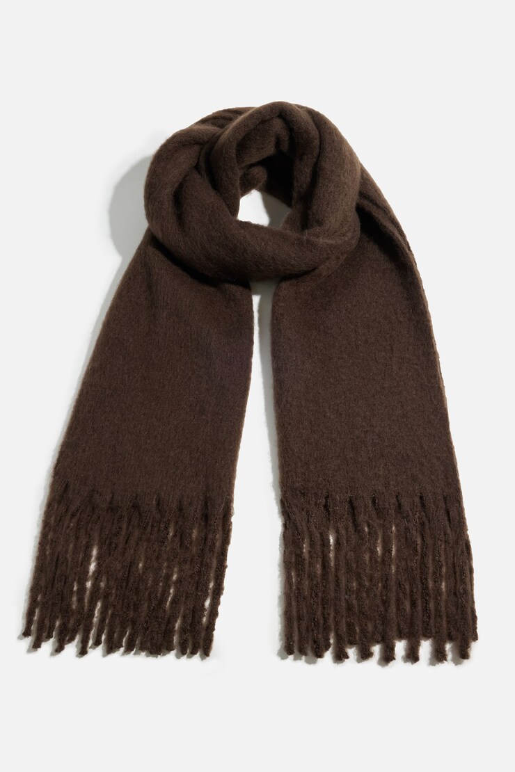 Foulard super surdimensionné Brun café large