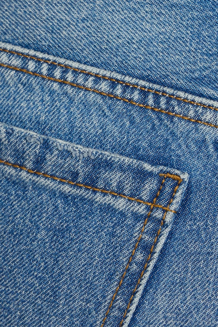 Low Rise Cuffed Denim Shorts, Tyra Blue, large