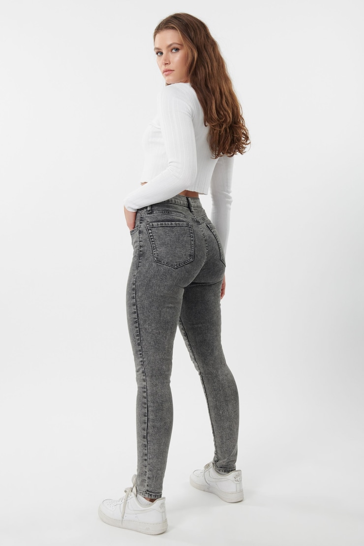 High Rise Jegging - Black Acid , Black Acid, large