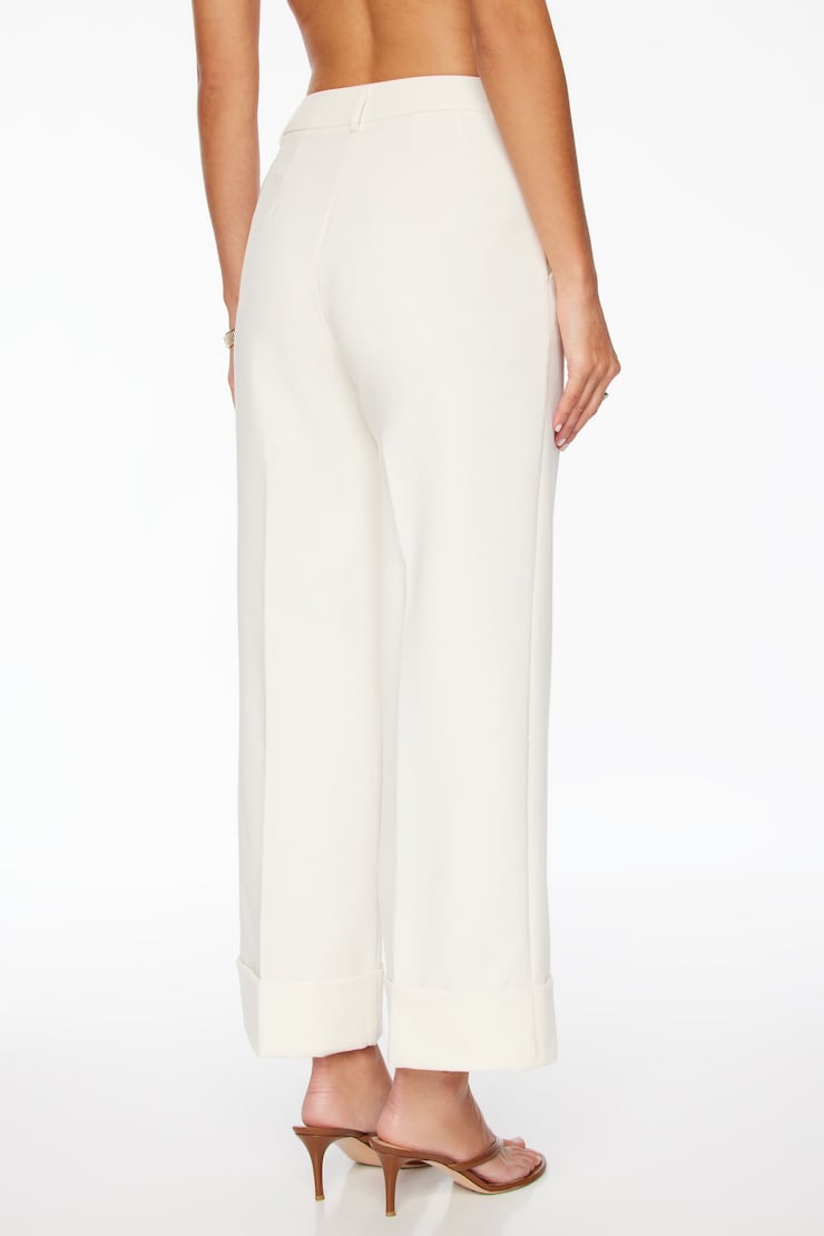 Max Cuffed Ankle Pants Sea Salt Off-White large