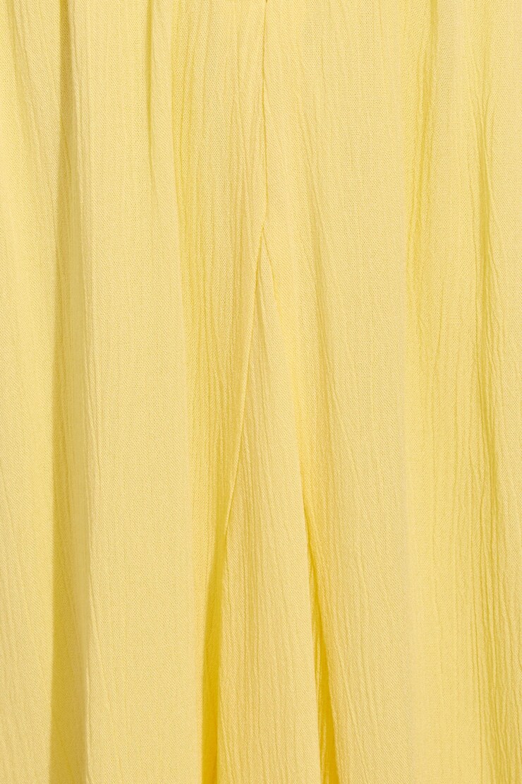 Halter Flare Dress, Sunshine Yellow, large