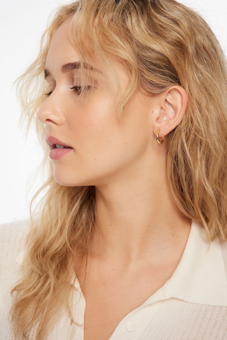 3-Pack Trio Hoop Earrings Gold large