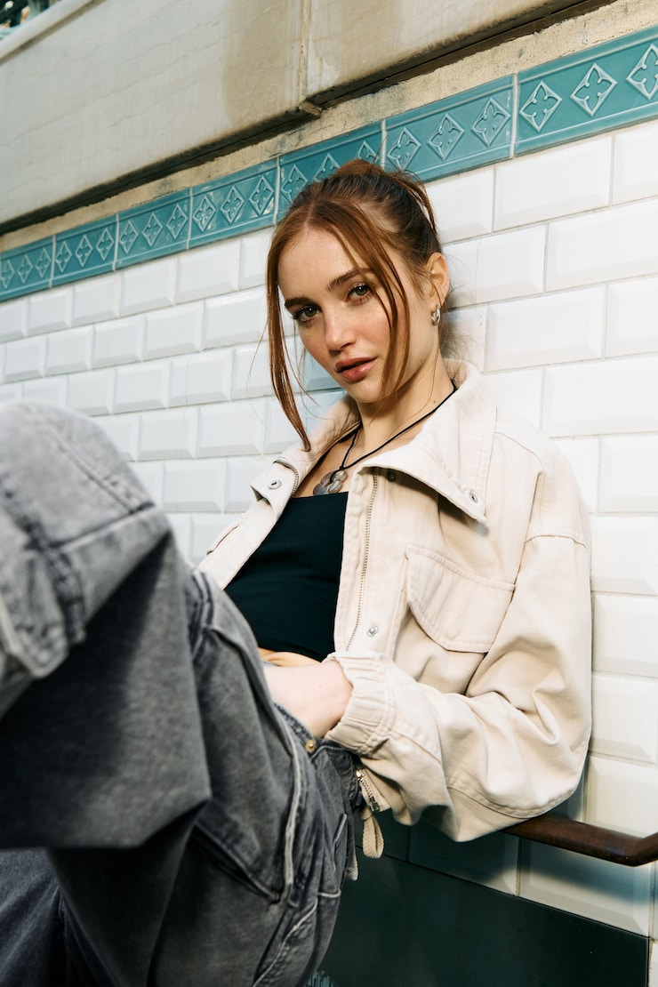 Cropped Utility Denim Jacket
