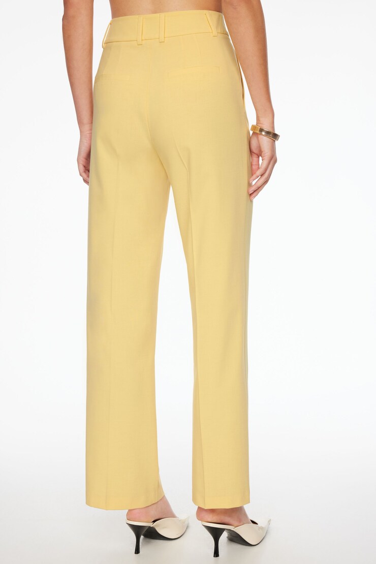 Sofia Pleated Straight Pants Golden Haze Yellow large