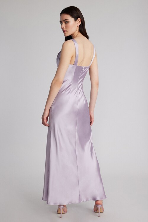 corset cowl neck maxi dress Corset Cowl Neck Maxi Dress Purple