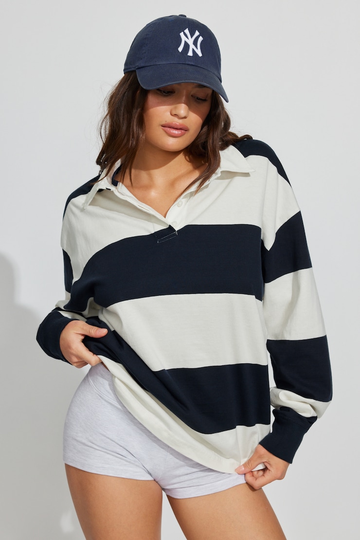 Relaxed Longsleeve Rugby Shirt