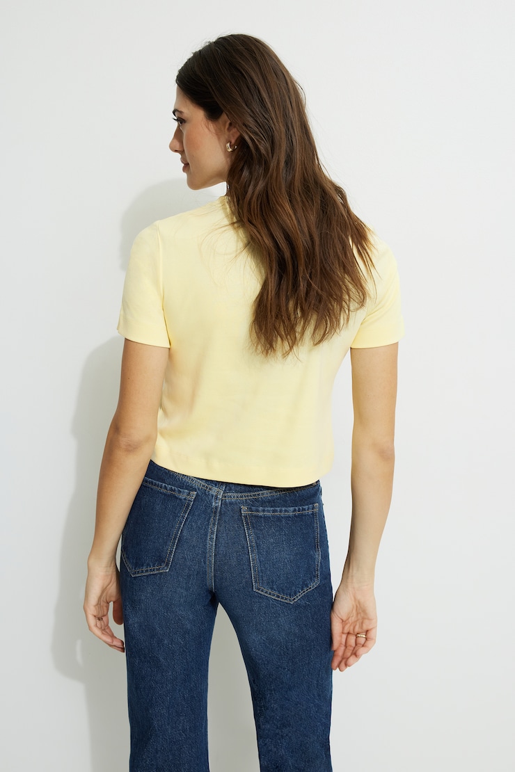 Everyday Cotton T Shirt Double Cream large