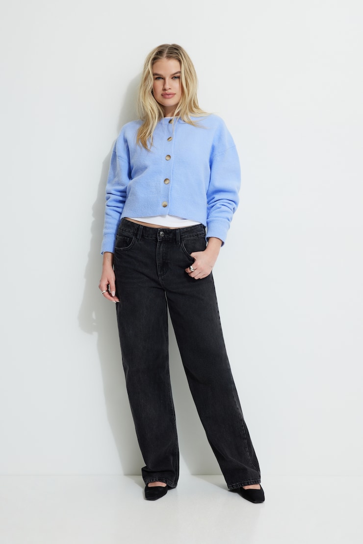 Heavenlyarn™ Catherine Crewneck Cardigan Blue Monday large