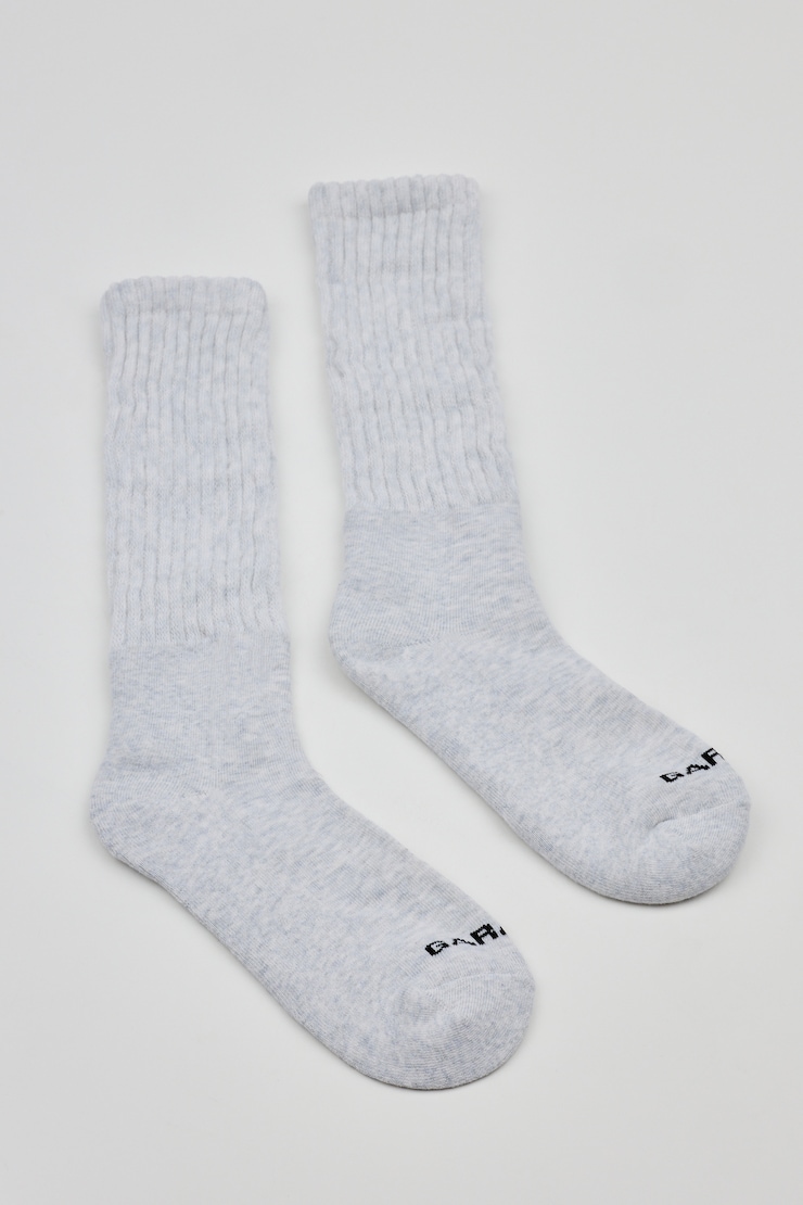 SoftCotton The Studio Socks, Spring Grey Mix, large