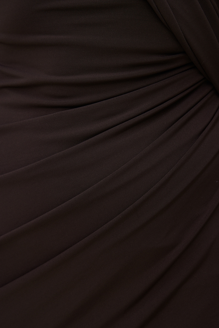 Sculpt Draped Structured Mini Dress