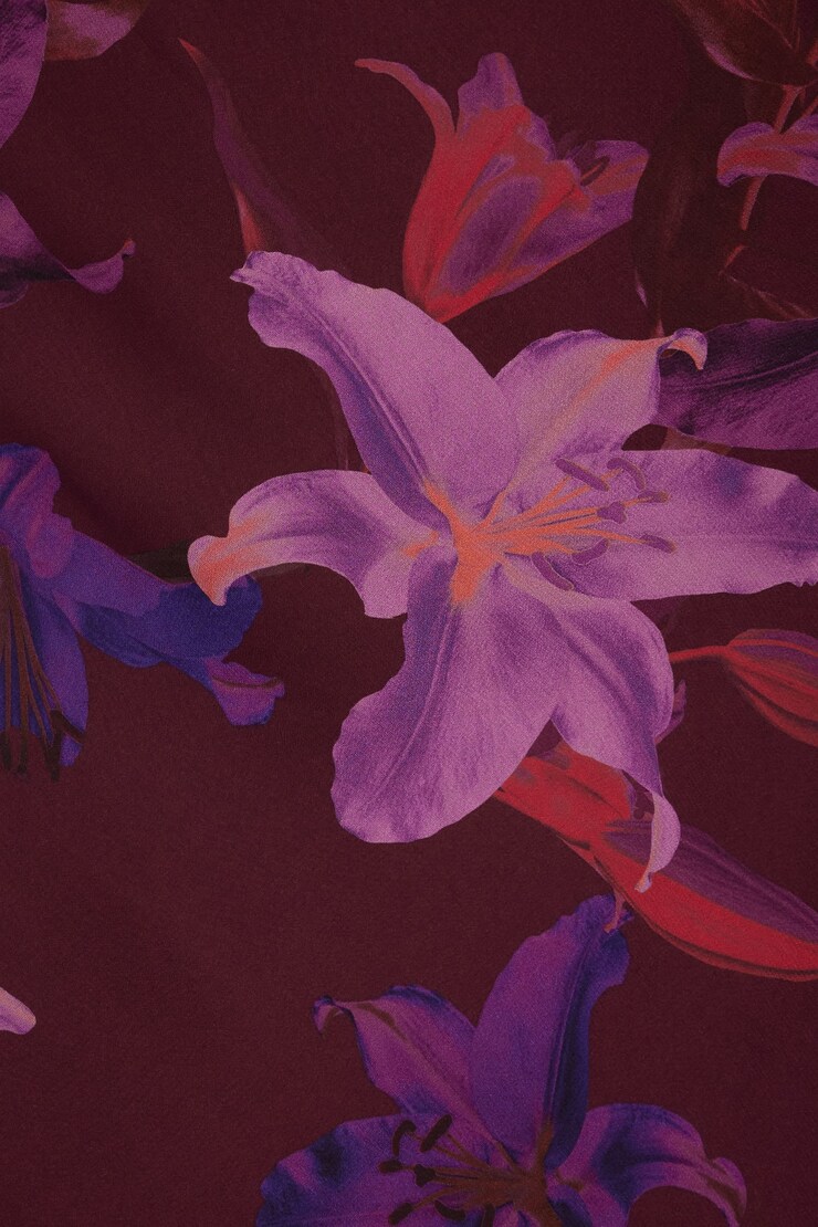 Open Back Slip Maxi Dress Dark Mauve Floral large