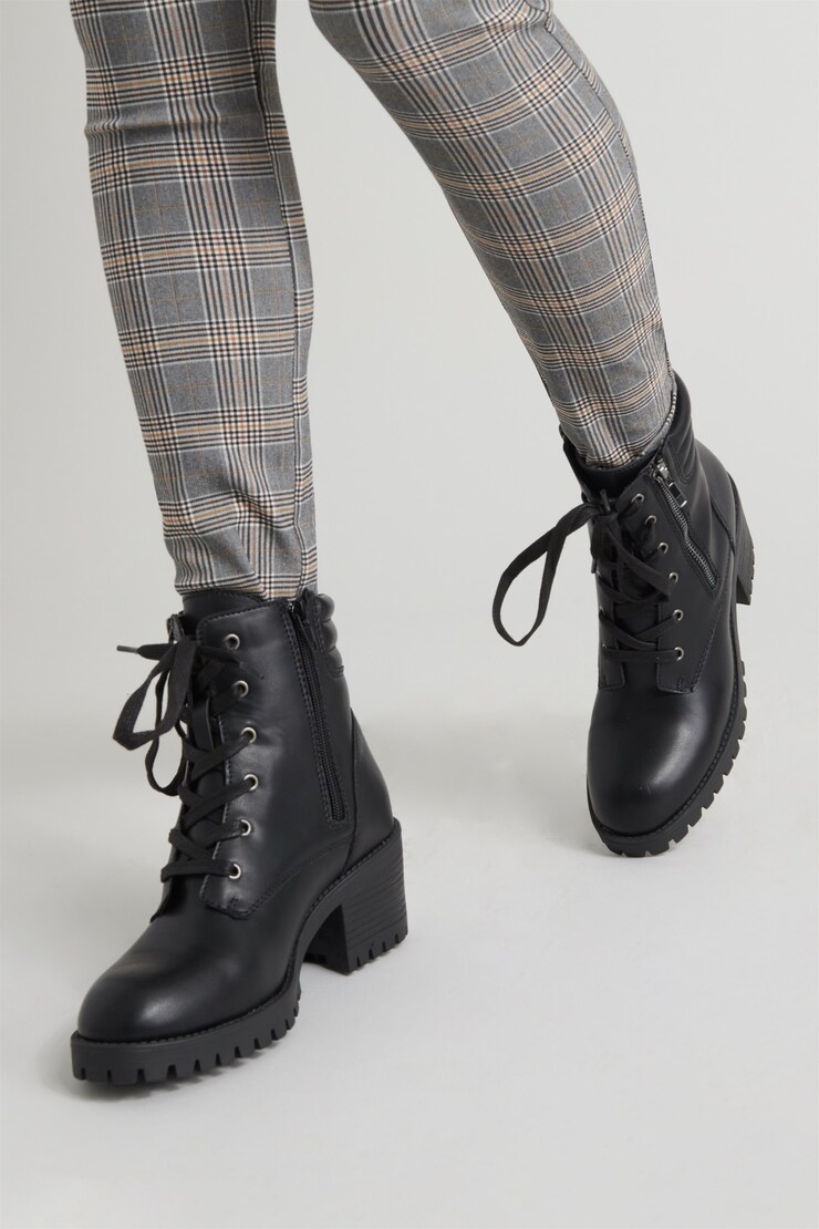 STEVE MADDEN Hush Combat Boots, Jet Black , large
