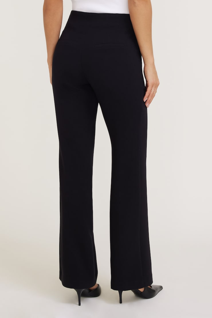 Stevie Slim Bootcut Pants Jet Black large