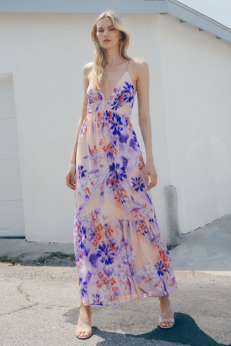 Leigh Strappy back Maxi Dress