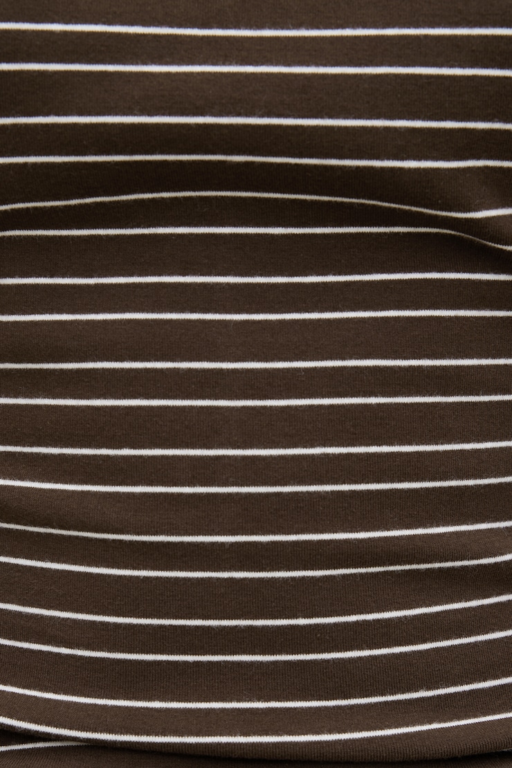 Haut rayé en coton épais à manches dolman