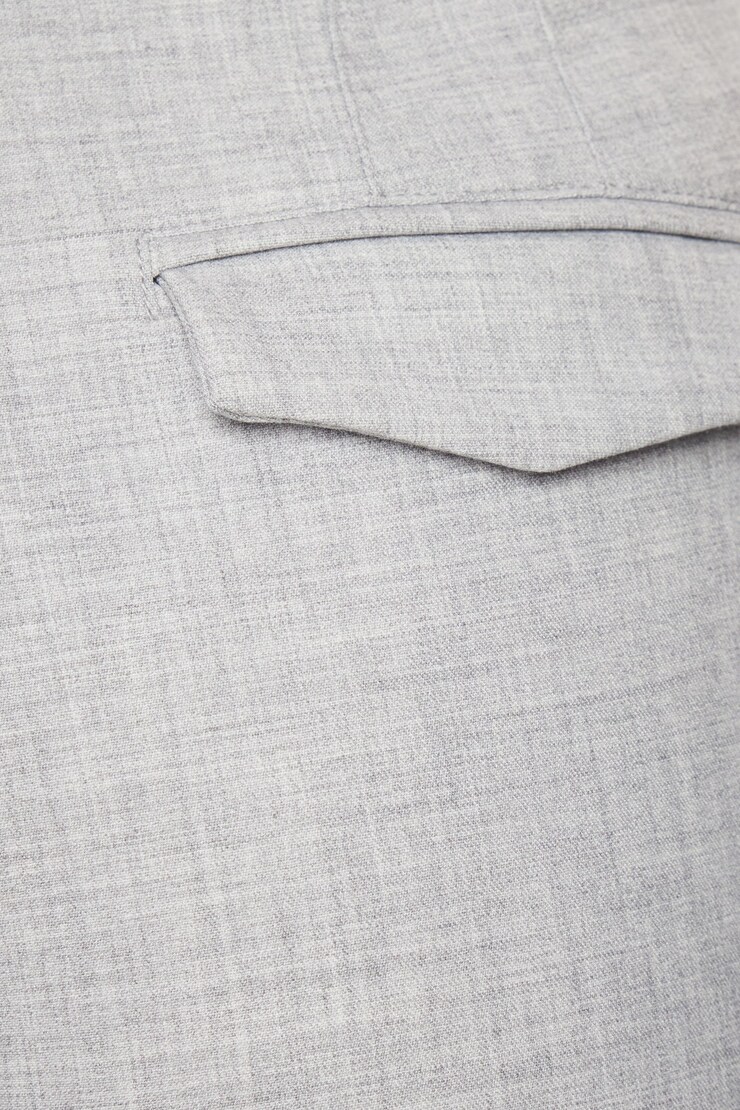 Pantalon étroit Kendall Gris formel large