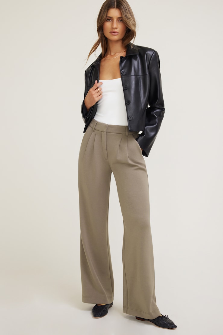 Alex Anywear Wide Leg Pants Desert Taupe large