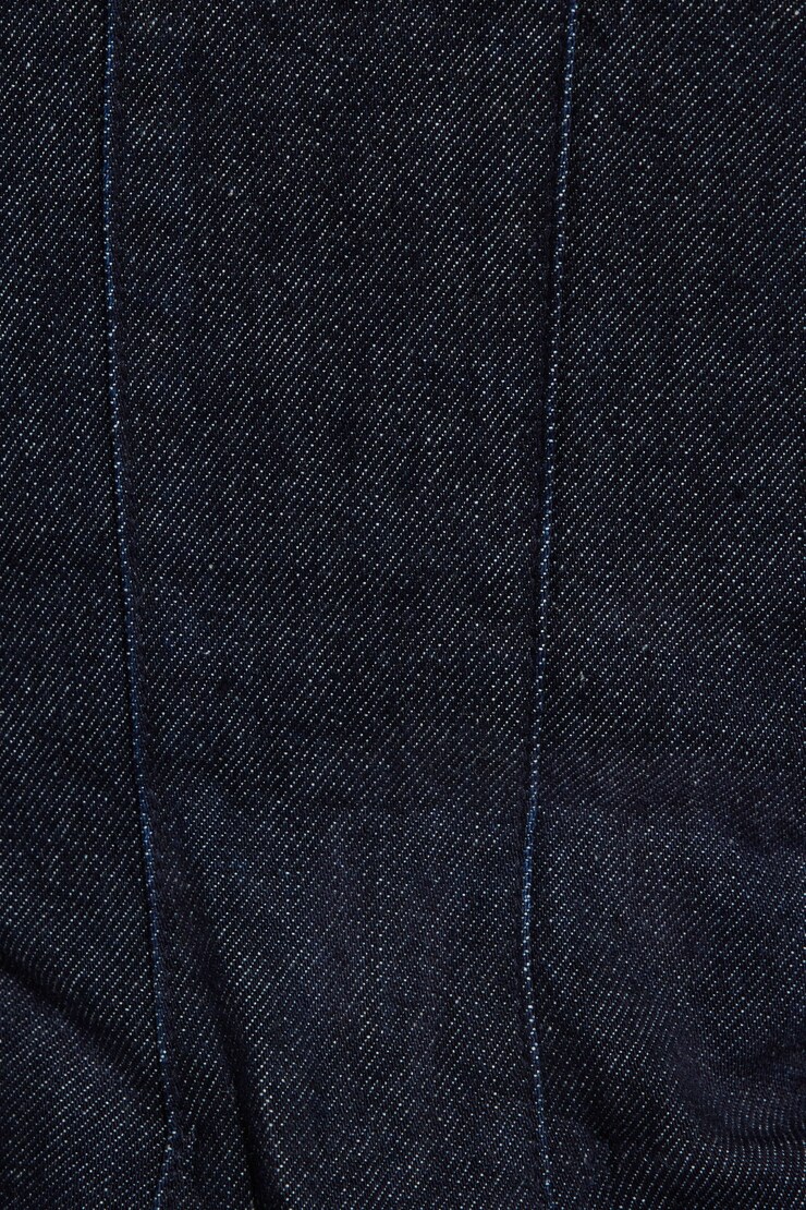 Snap Front Denim Corset Top Indigo/Dark large