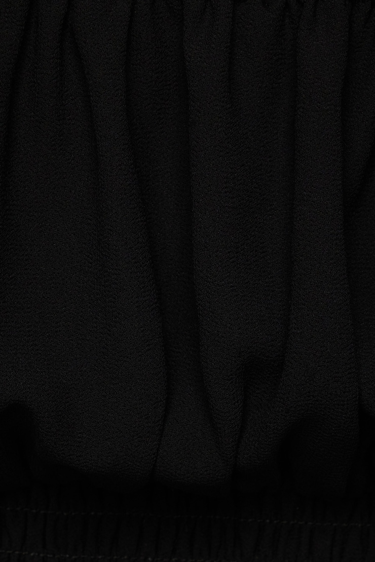 Delphine Smocked Mini Dress Jet Black large