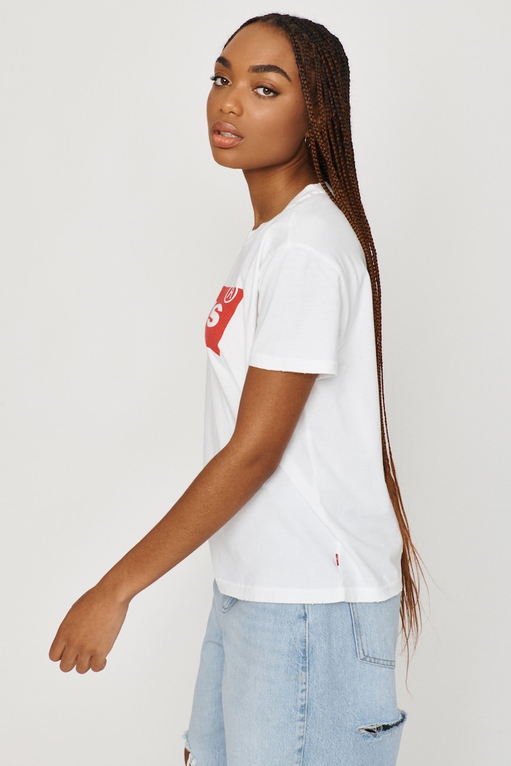 T-shirt à manches courtes vintage authentique LEVI’S, Blanc, large