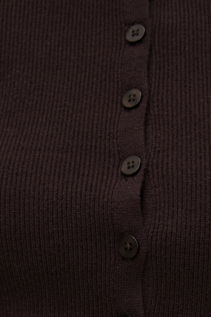Sara Ribbed Cinch Hem Cardigan Cherry Lacquer Burgundy large