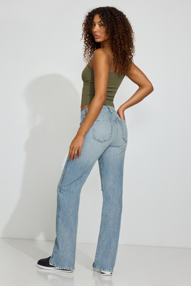 '90s Straight Jeans, Saige Blue, large