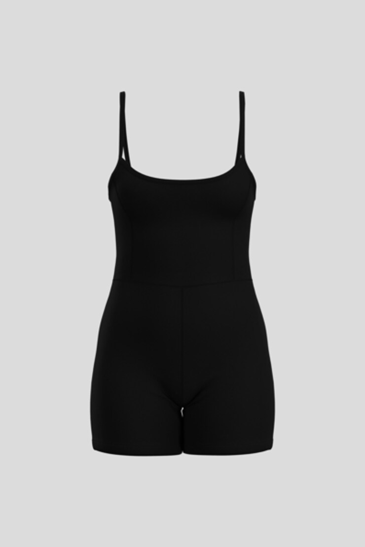 Maia Active Romper, Jet Black, large